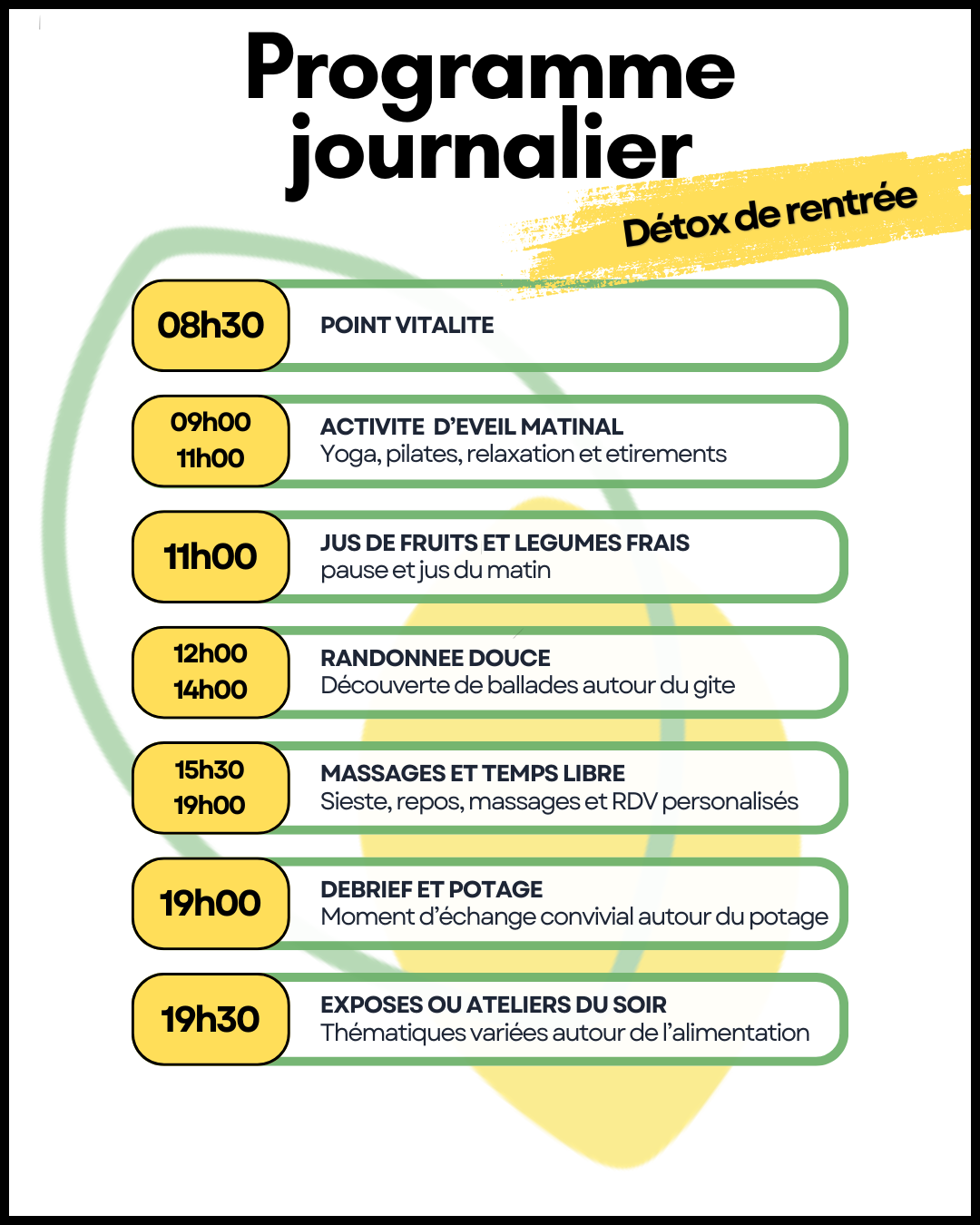 séjour de jeûne