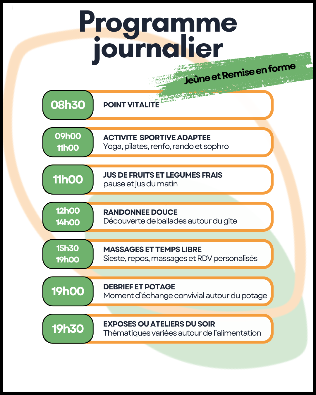 séjour de jeûne